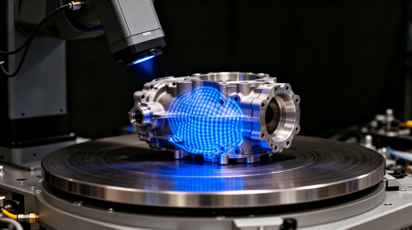 3D szkennelés struktúrált fénnyel – alkatrész digitalizálás